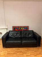 Leer bank, Huis en Inrichting, Ophalen, Gebruikt, 150 tot 200 cm, Tweepersoons