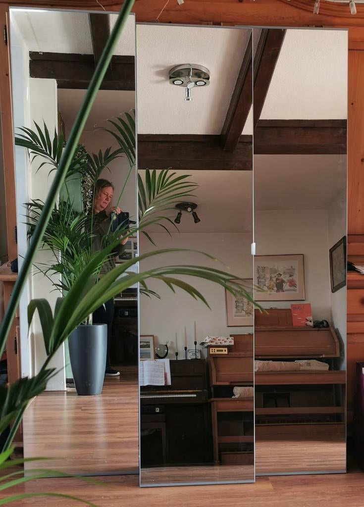 Spiegeldeuren voor Ikea Pax-kast, Gebruikt, 200 cm of meer, Ophalen of Verzenden, Rechthoekig