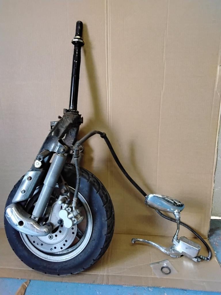 Voorvork + voorrem  retro / grande retro scooter onderdelen, Ophalen, Overige typen