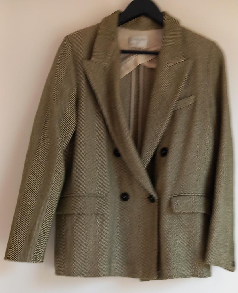Forte Forte, blazer &broek met visgraatmotief oker/bruin, Kleding | Dames, Jasjes, Kostuums en Pakken, Forte Forte IT.design, Kostuum of Pak