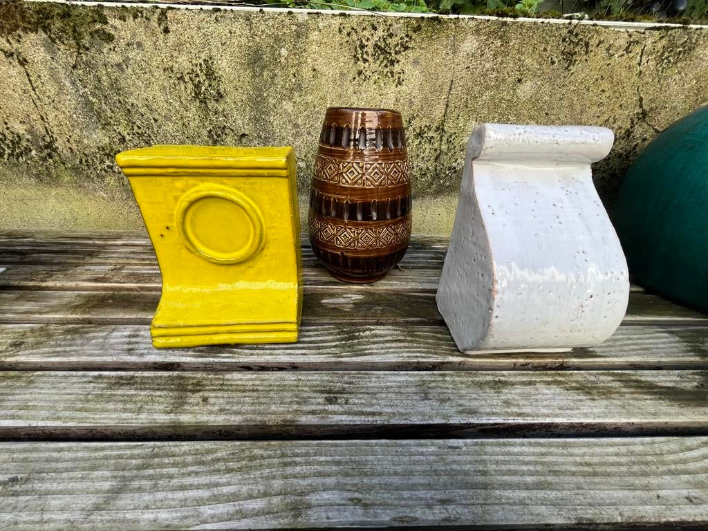 3x Bitossi Aldo Londi midcentury ceramics Italy, Antiek en Kunst, Verzenden