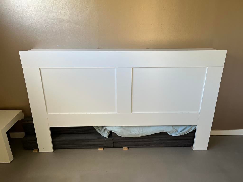 Hoofdbord Brimnes Ikea wit. 180, Ophalen, Zo goed als nieuw
