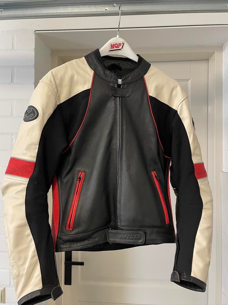 Leren motorpak MQP maat 50, Motoren, Ophalen, Tweedehands, Heren, Combipak