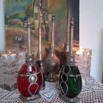 4 x antieke glazen parfum verstuivers L.P Piver Paris, Ophalen