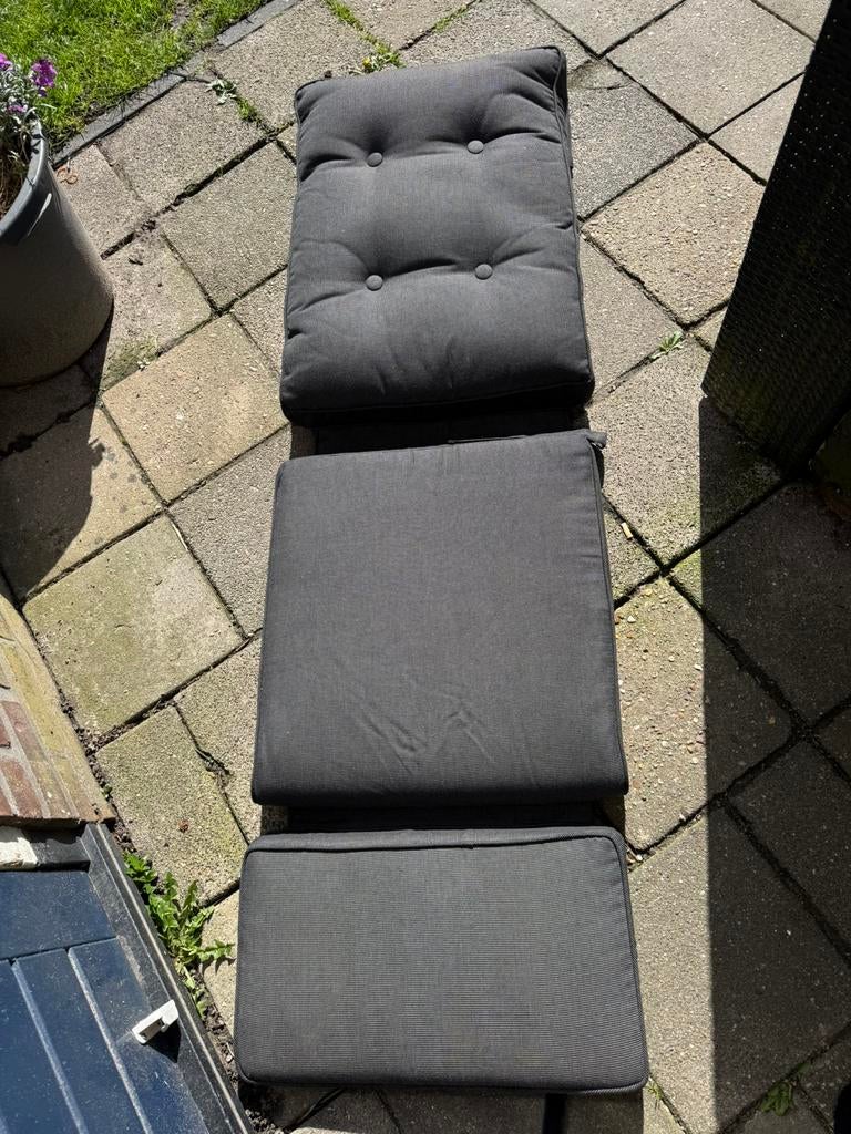 Luxe loungestoel kussen antraciet, Ophalen of Verzenden, Zo goed als nieuw