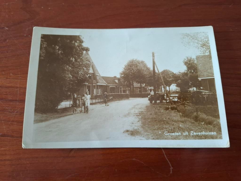 Ansichtkaart Zevenhuizen begin 1900, Ophalen of Verzenden, Voor 1920, Ongelopen, Groningen