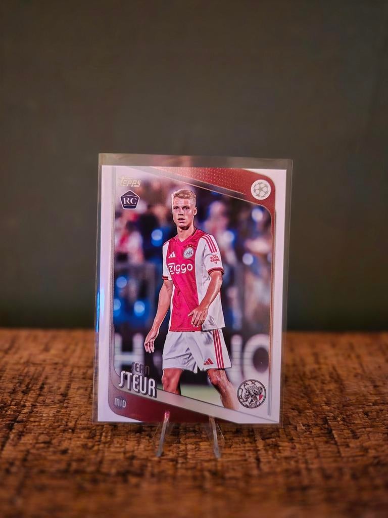 Sean Steur RC #43 Rookie Topps UEFA Ajax Voetbalkaart, Ophalen of Verzenden, Zo goed als nieuw