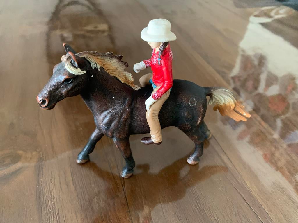 Schleich paard met ruiter - Zo goed als nieuw, Ophalen, Zo goed als nieuw
