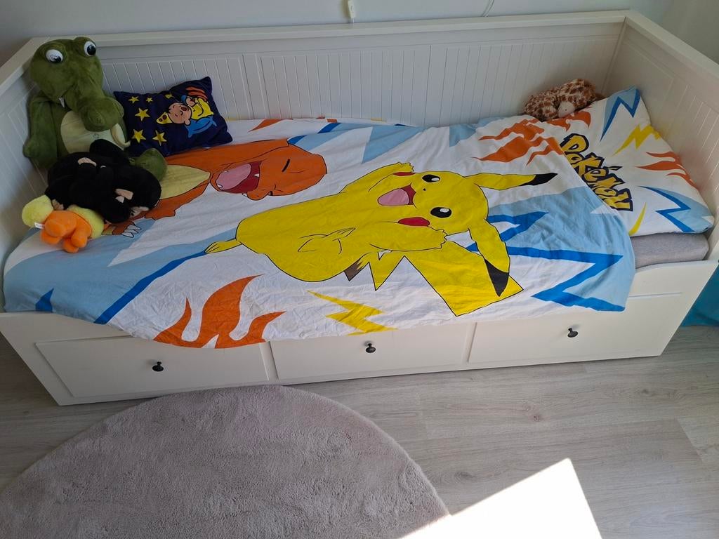 Ikea Hemnes bed (excl. matras), Huis en Inrichting, Gebruikt, Wit, Tweepersoons, Ophalen of Verzenden