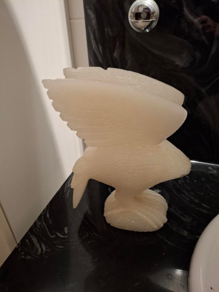 Prachtig gesneden adelaar van kristal of glas, 27x30 cm, Ophalen of Verzenden