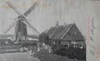 Ansichtkaart Noord-Scharwoude, Molen en Huis, Ophalen of Verzenden, Voor 1920, Gelopen, Noord-Holland
