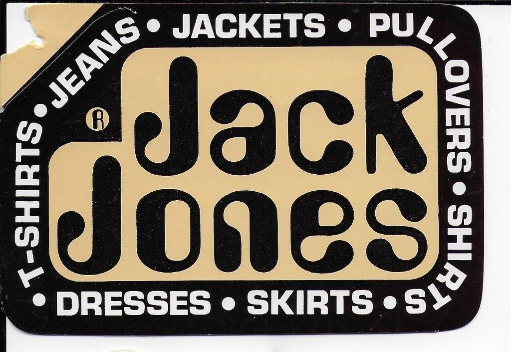So97 sticker jack jones jeans en jackets, Verzamelen, Verzenden, Zo goed als nieuw, Overige typen