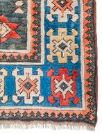 Handgeknoopt oosters wol Kars Kazak tapijt Anatoli 139x210cm, Crème, Gebruikt, 100 tot 150 cm, Onbekend