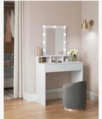 Make-Up tafel met verlichte spiegel (zonder stoel), z.g.a.n., Ophalen, 100 tot 150 cm, 50 tot 100 cm, Zo goed als nieuw