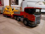 Bruder Scania vrachtwagen met Caterpillar bulldozer, Ophalen of Verzenden, Gebruikt