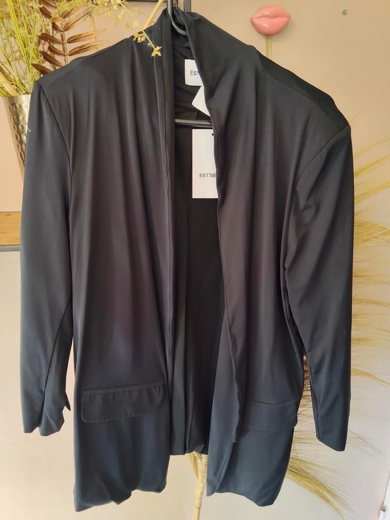 EST'SEVEN zwarte blazers ,nieuw met kaartje €179, Ophalen of Verzenden, Nieuw, Zwart