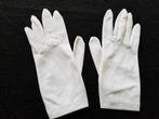 Vintage. Witte handschoenen. 100% polyamide. Maat S., Antiek en Kunst, Ophalen of Verzenden