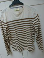 Scotch & Soda gestreepte top trui sweater bruin creme maat M, Overige kleuren, Maat 48/50 (M), Ophalen of Verzenden, Zo goed als nieuw