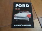 Instructieboek Ford USA-modellen 1956, zeer mooi!, Ophalen of Verzenden