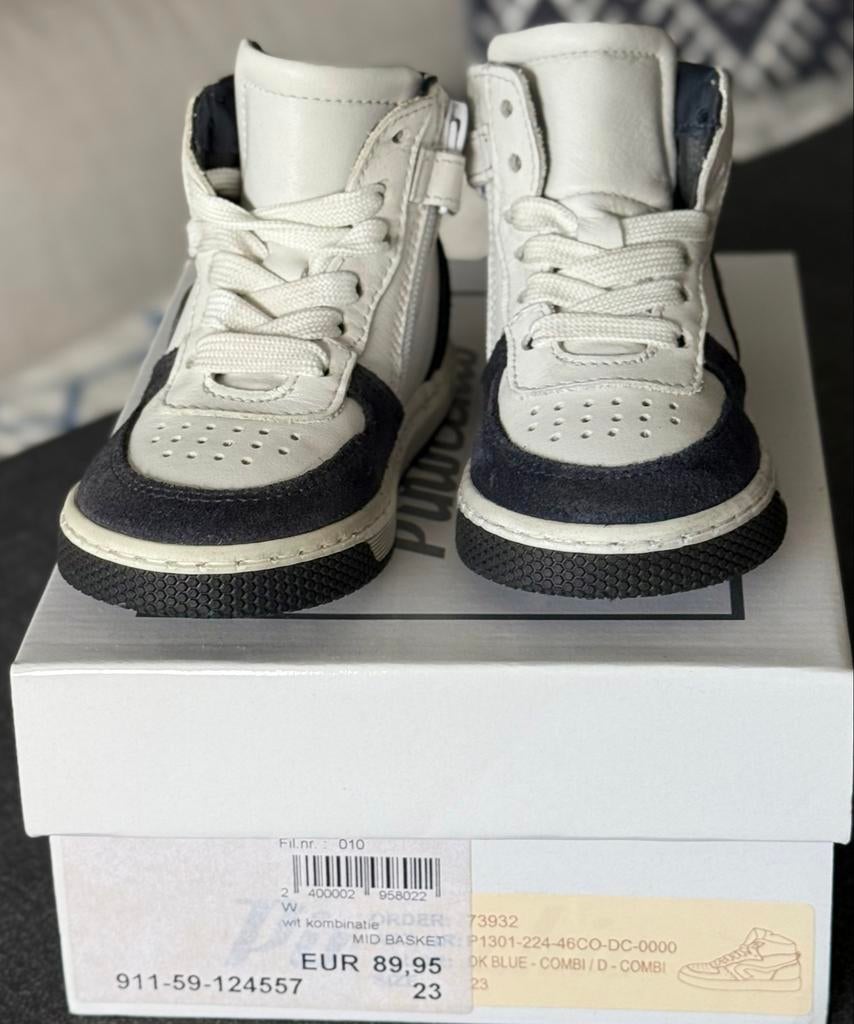 Pinocchio Kinder Sneaker Wit/Blauw Maat 23, Ophalen of Verzenden, Nieuw, Jongen of Meisje, Schoenen