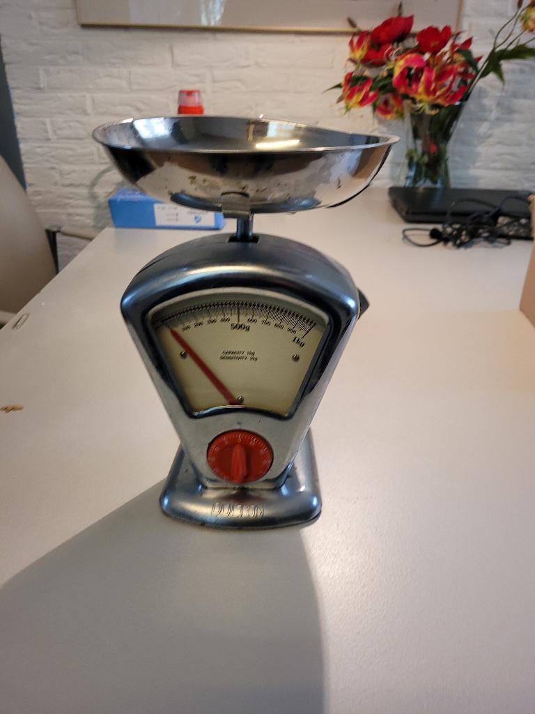 Vintage dulton weegschaal, Ophalen of Verzenden, 500 gram of grover, Personenweegschaal, Minder dan 10 kg