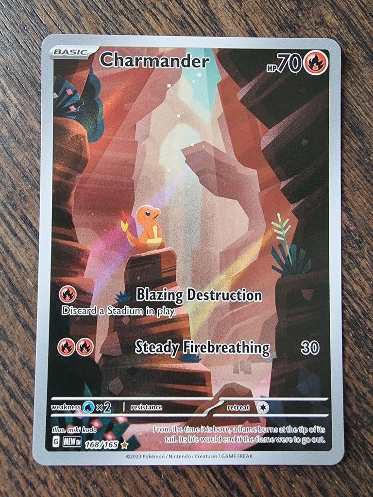 Charmander 168/165 MEW, Hobby en Vrije tijd, Verzamelkaartspellen | Pokémon, Ophalen of Verzenden, Nieuw