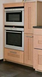 Siemens combimagnetron HB86E760N en inbouw oven HB330.50, Gebruikt, Hete lucht, 60 cm of meer, Oven met grill