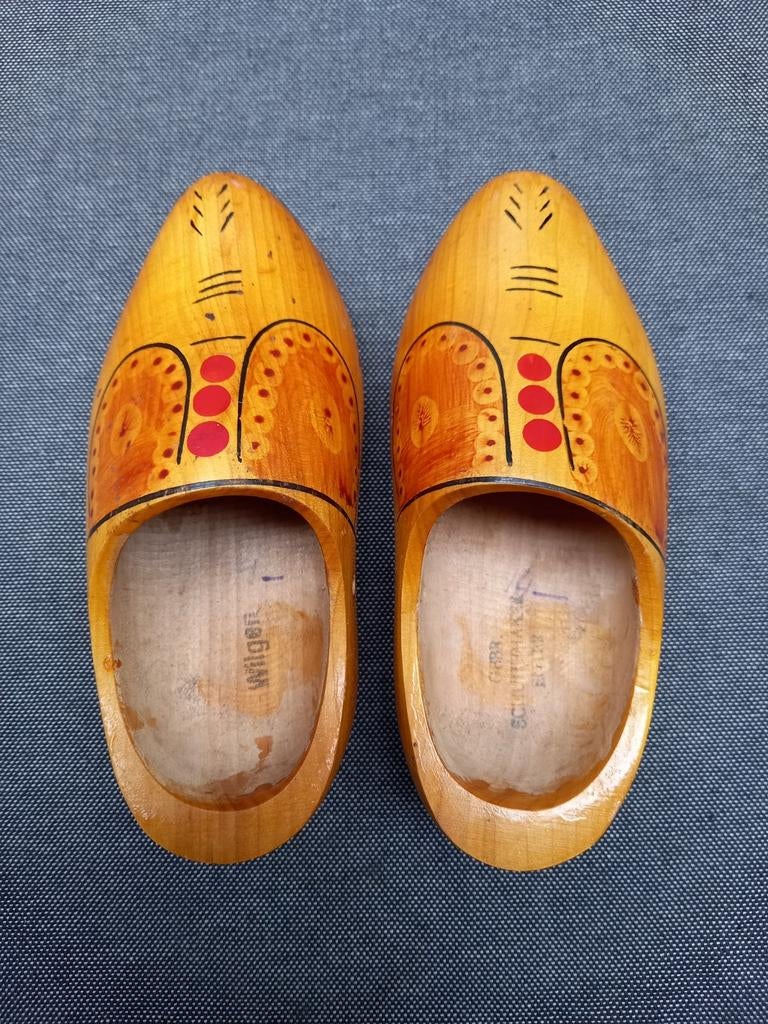 Oude vintage kinderklompjes uit de 70er jaren., Gebruikt, Gebroeders Schuitenmaker, Jongen of Meisje, Overige typen