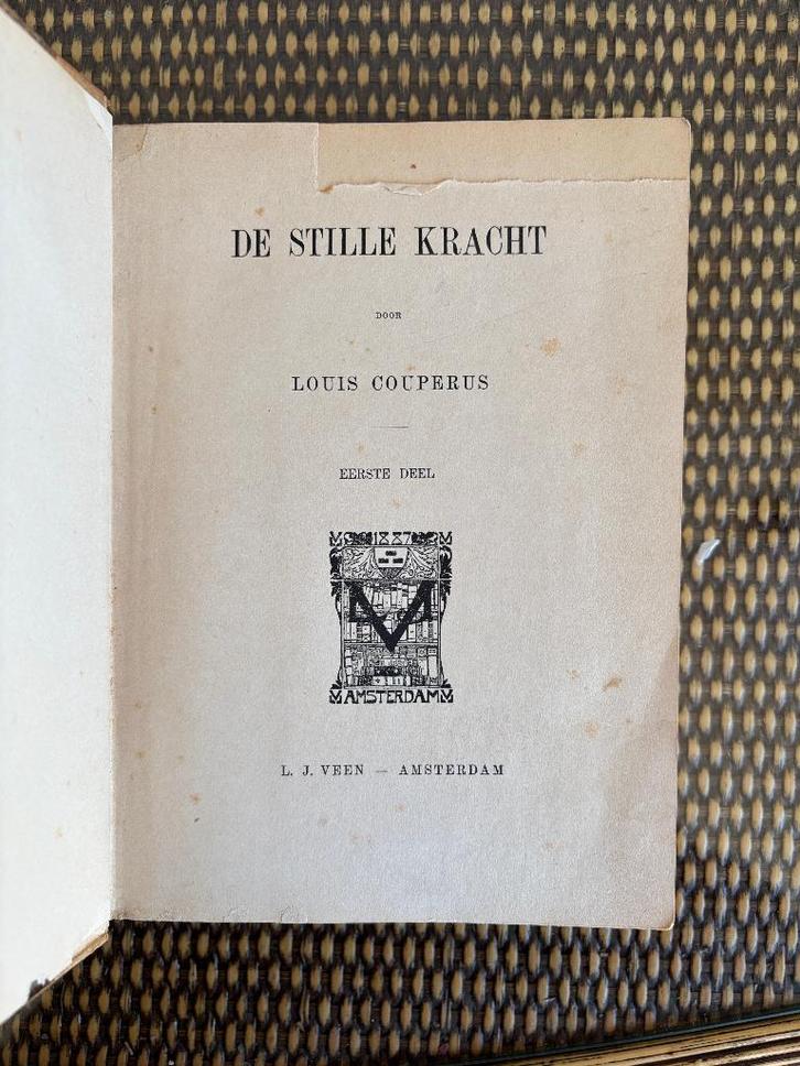 Louis Couperus - De stille kracht - 1900 - Eerste druk, Antiek en Kunst, Antiek | Boeken en Bijbels, Ophalen of Verzenden