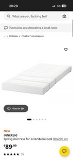 Binnenveringsmatras voor uitschuifbaar bed 80x200 cm, Ophalen, Gebruikt, Eenpersoons, 80 cm