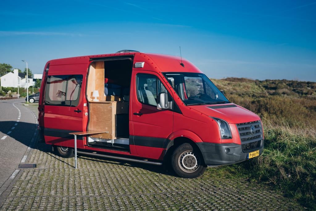Volkswagen Crafter Brandweerauto | Buscamper | 53.000 km., Caravans en Kamperen, Campers, Chemisch toilet, Volkswagen, Tot en met 3