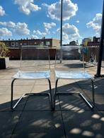 Doorzichtige stoelen, Ophalen, Kunststof, Gebruikt, Twee