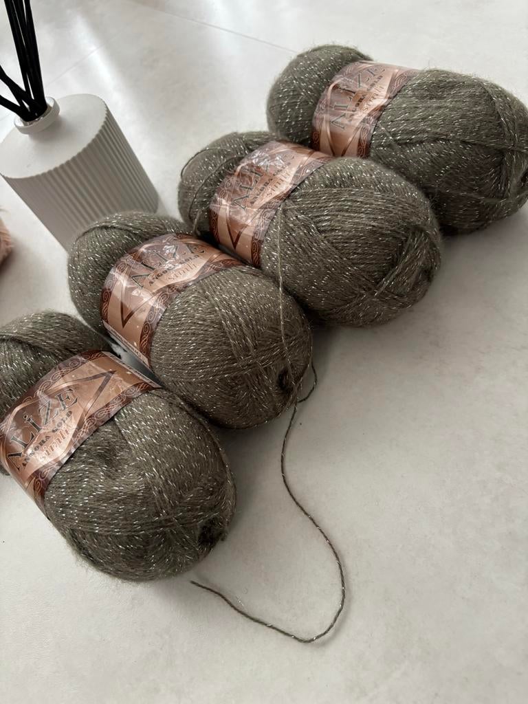 Alize Angora Gold Glitter garen, Ophalen of Verzenden, Nieuw, Breien of Haken, Wol of Garen