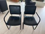 2 Movani leren stoelen - Zwart, Ophalen, Gebruikt, Twee, Zwart
