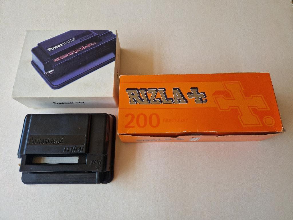 Powermatic sigarettenmaker met doos rizla + hulzen, Ophalen of Verzenden, Gebruikt, Overige typen