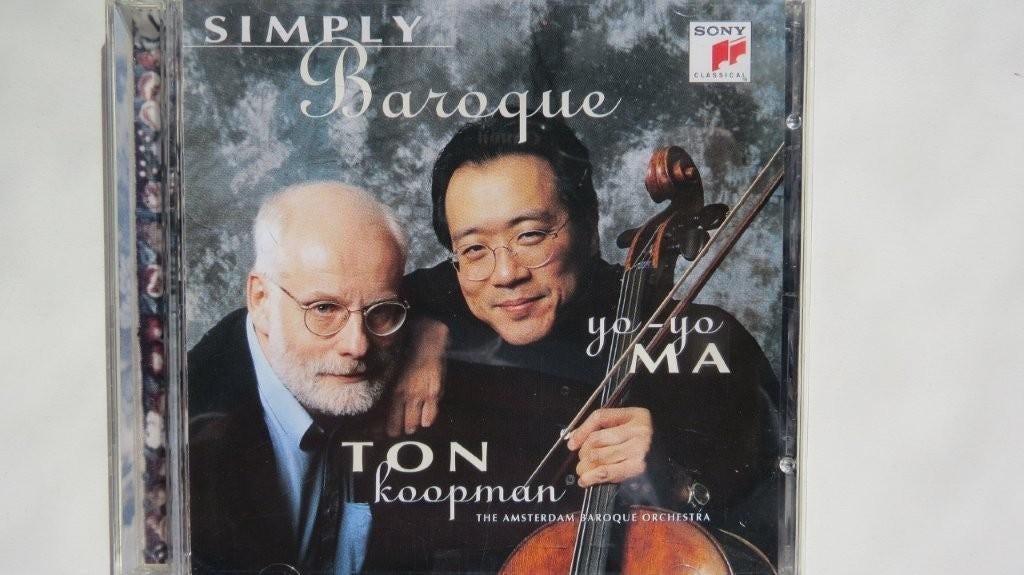 Cd: Simply Baroque, Yo Yo Ma en Ton Koopman, The Amsterdam, Ophalen of Verzenden, Classicisme, Zo goed als nieuw, Kamermuziek