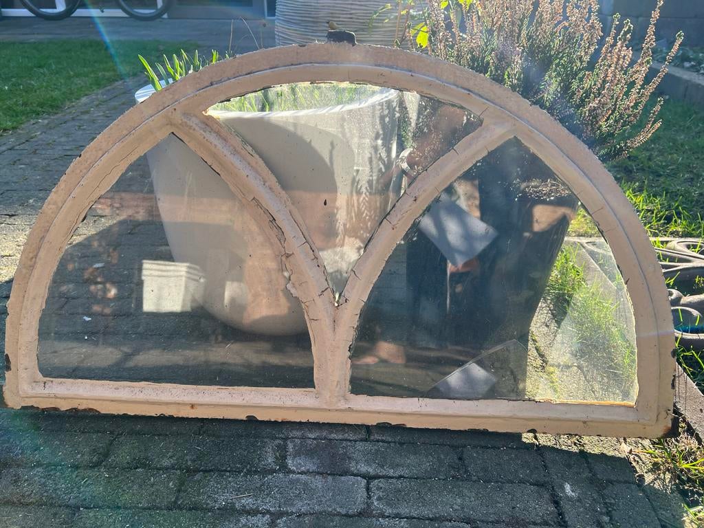 Oud stalraam boerderijraampje - 75x45cm, Doe-het-zelf en Verbouw, Glas en Ramen, Ophalen, Gebruikt, Gevelraam of Ruit, Minder dan 80 cm