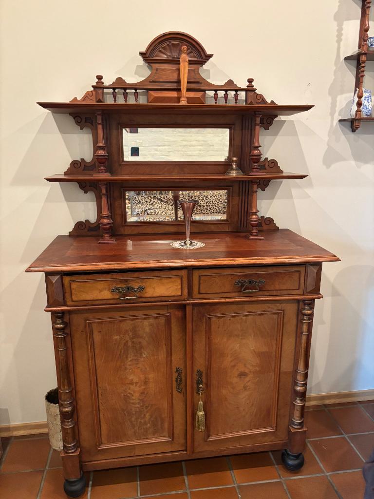 Antiek kastje, Ophalen, Gebruikt, Biedermeier, Kersenhout