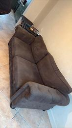 Gratis! Bruine bank 250x100 cm, Ophalen, Zo goed als nieuw, 75 tot 100 cm, Tweepersoons