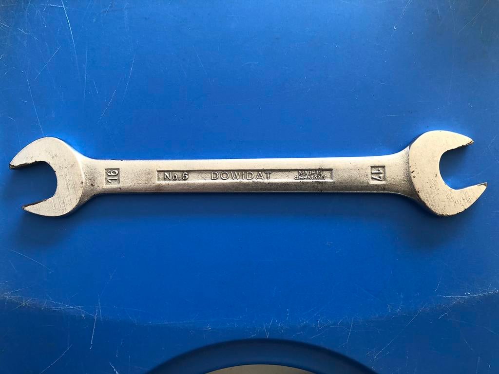 Steeksleutel No. 6 DOWIDAT 16 mm - 17 mm - MADE IN GERMANY, Auto diversen, Autogereedschap, Ophalen of Verzenden, Gebruikt