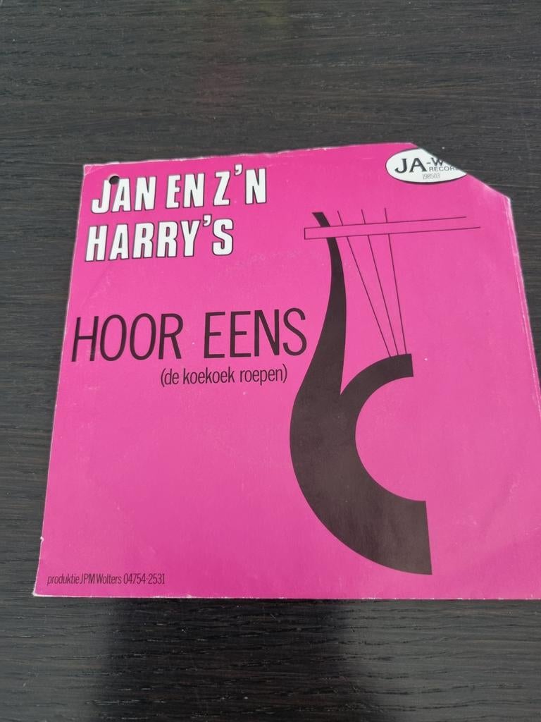 Piratensingle van Jan en z'n harry's : hoor eens de koekoek, Cd's en Dvd's, Vinyl | Nederlandstalig, Ophalen of Verzenden, Gebruikt