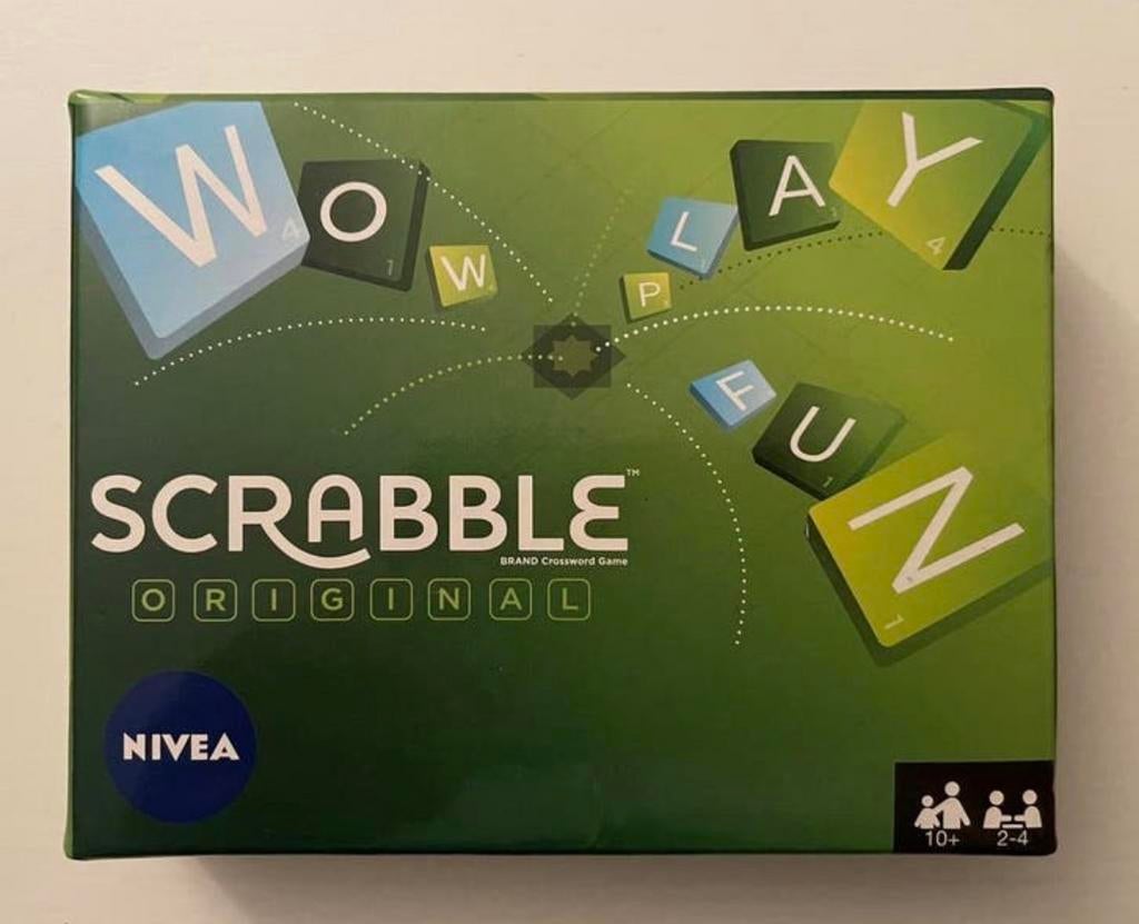 Scrabble Original - NIVEA editie Reis scrabble voor onderweg, Een of twee spelers, Ophalen of Verzenden, Zo goed als nieuw
