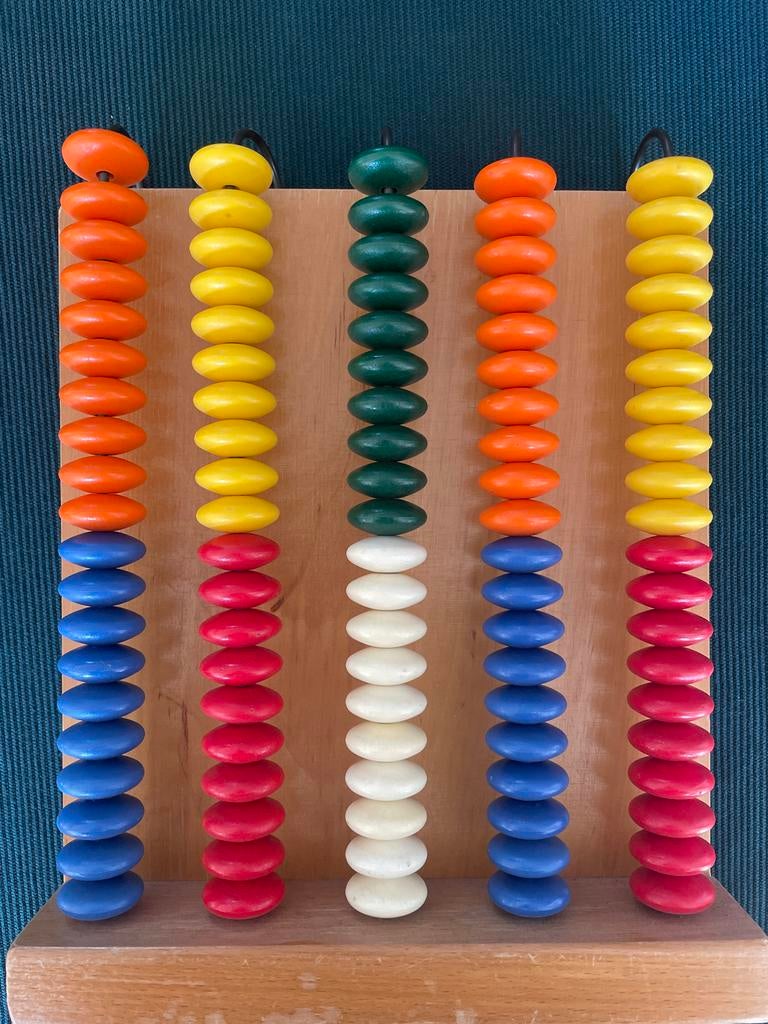 Grote Abacus Jegro Bolsward Vintage Educatief Speelgoed, Ophalen of Verzenden, Zo goed als nieuw, Overige typen