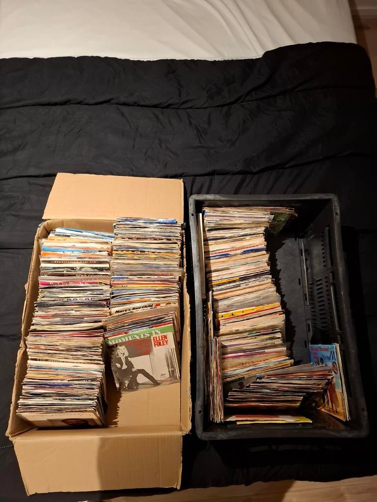 Grote partij singels Teab, Cd's en Dvd's, Vinyl Singles, Ophalen, Gebruikt, Pop