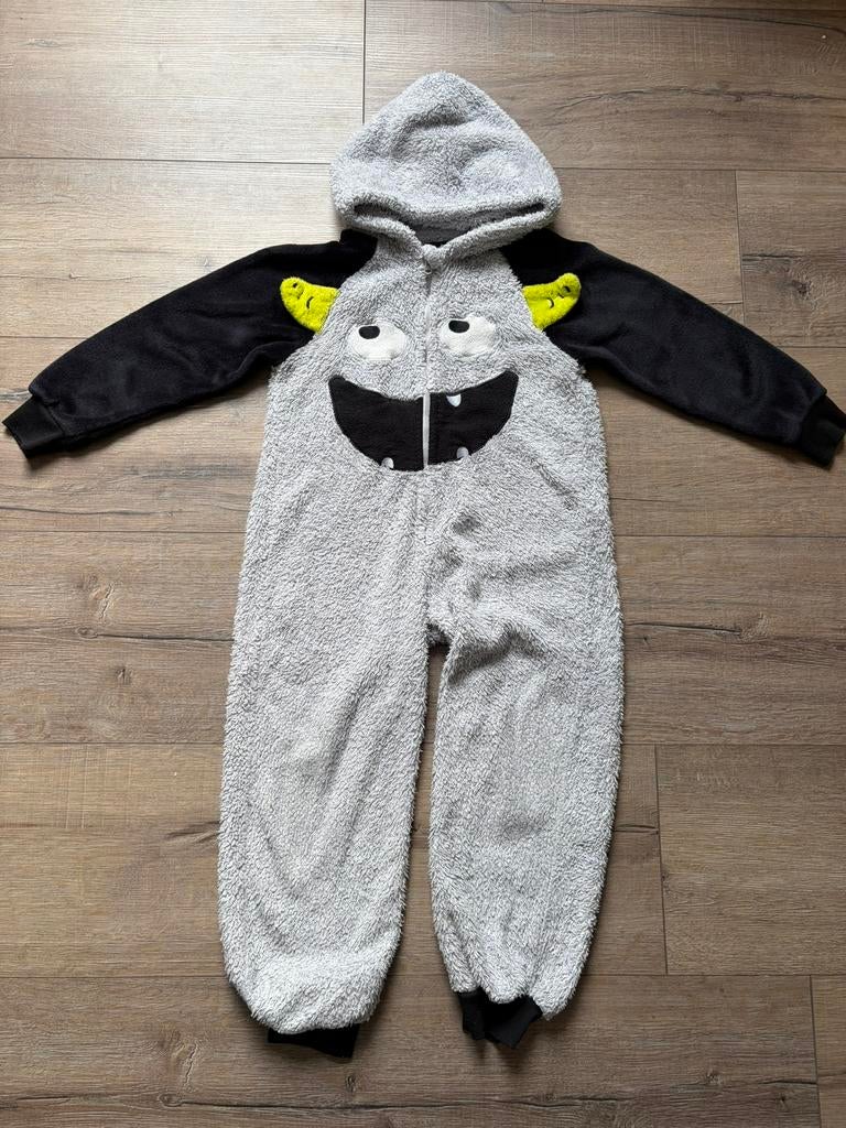 monster onesie in maat 110-116, Ophalen of Verzenden