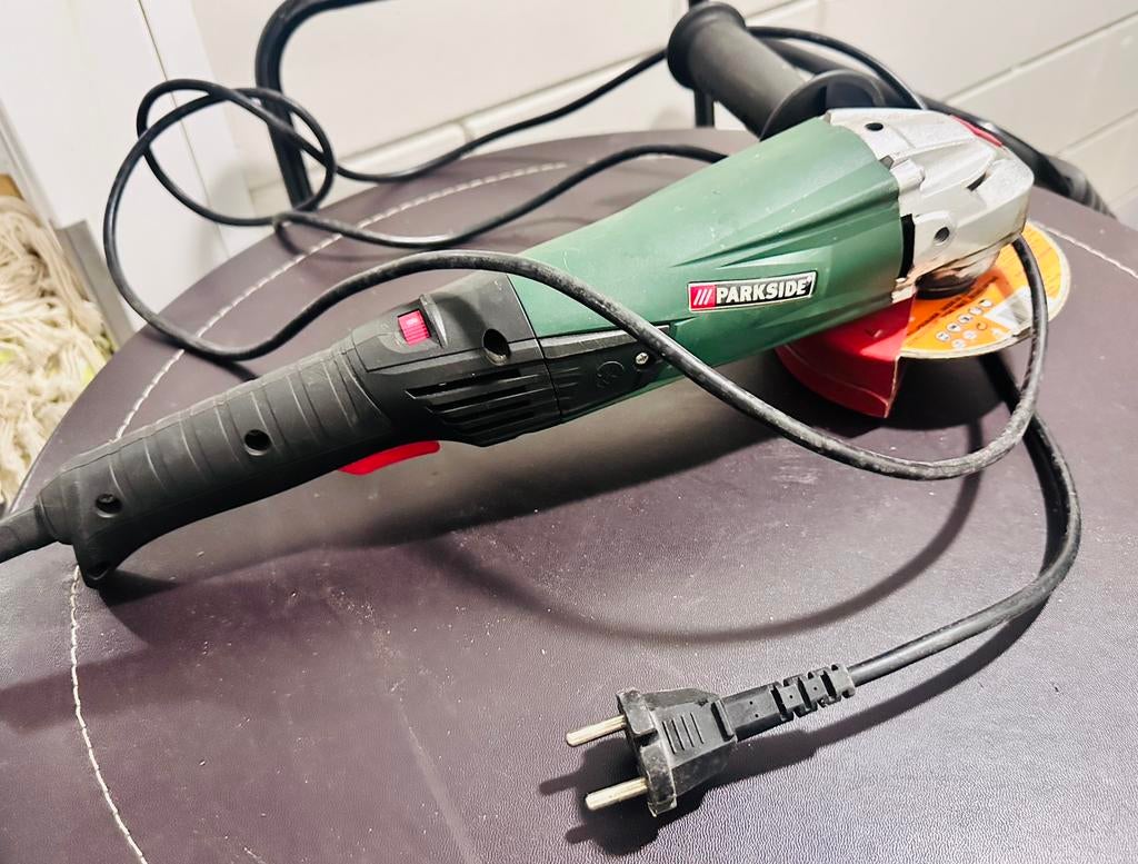 Parkside PWS 125 A1 haakse slijper 1200W – werkt prima, Doe-het-zelf en Verbouw, Gereedschap | Slijpmachines, Ophalen of Verzenden