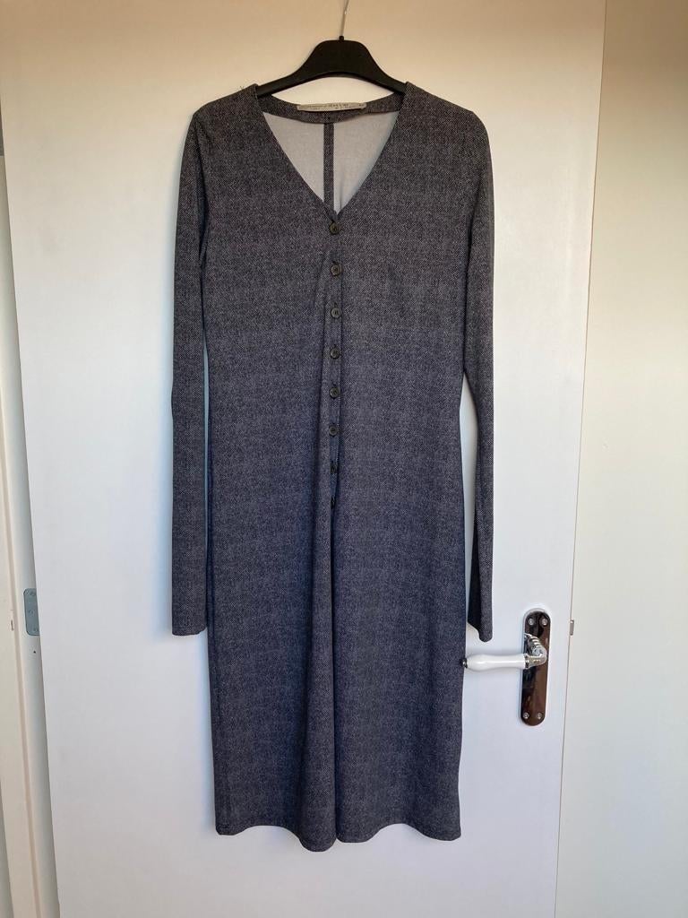 Penn & Ink travelstof jurk rechtvallend maat 40 zwart wit, Maat 38/40 (M), Penn & Ink Nederland B.V., Ambachtsweg 1 A, 8131 TW WIJHE 