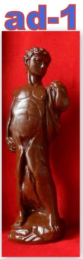 ad-1 Beeldje ( Gips ) van Adonis hoogte 15 cm, Ophalen of Verzenden, Zo goed als nieuw, Mens