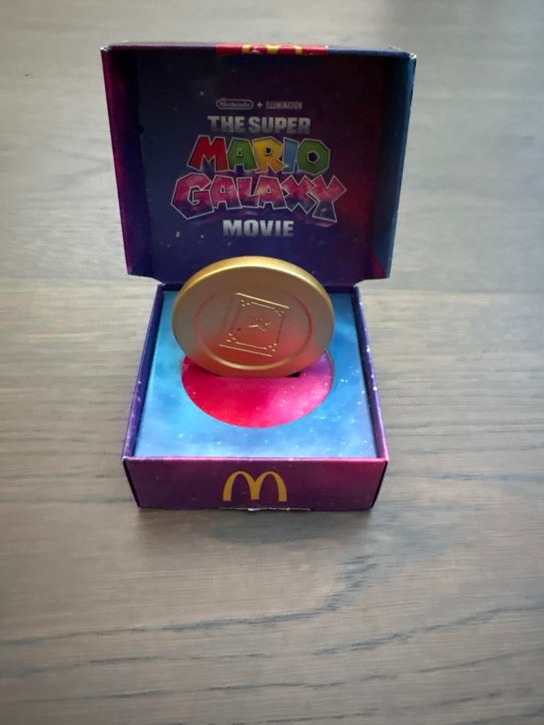 Super Mario Galaxy Movie Munt McDonald's, Ophalen of Verzenden, Nieuw