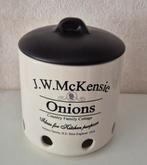 J.W. McKensie uienpot, Ophalen, Zo goed als nieuw, Aardewerk, Overige stijlen